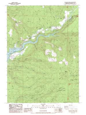 Cascade Gorge USGS topographic map 42122f5