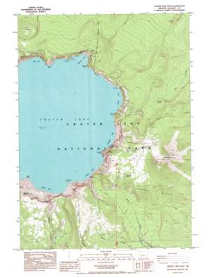 Crater Lake East topo map