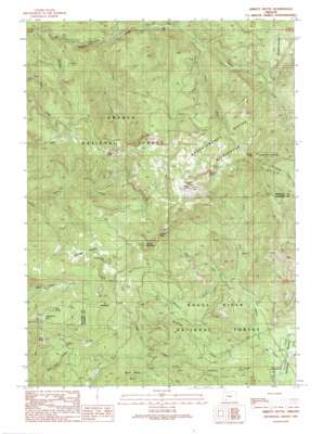 Abbott Butte topo map