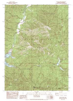 Squaw Lakes topo map