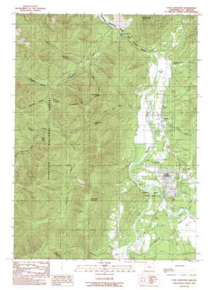 Cave Junction topo map