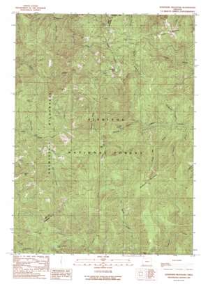 Josephine Mountain topo map