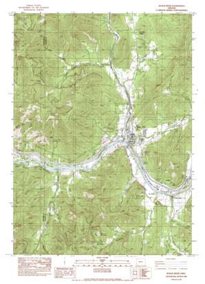 Rogue River topo map