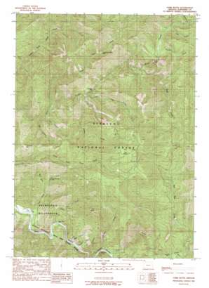 York Butte topo map