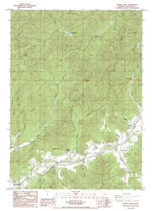 Quines Creek topo map