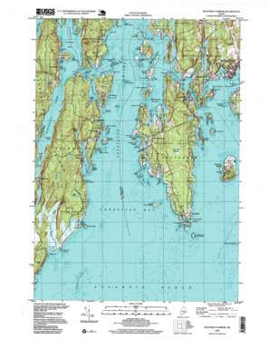Boothbay Harbor USGS topographic map 43069g6