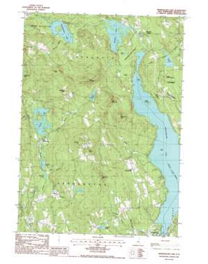 Winnisquam Lake USGS topographic map 43071e5