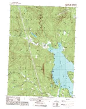 Newfound Lake USGS topographic map 43071f7