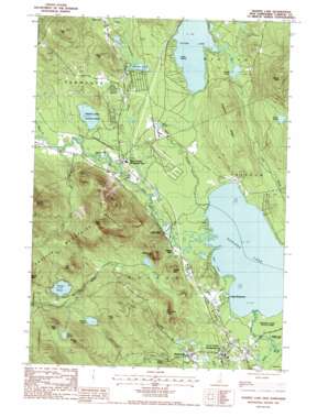 Ossipee Lake topo map