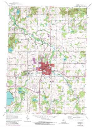 Lapeer USGS topographic map 43083a3