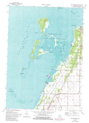 Bay Port West topo map