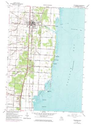 Pinconning USGS topographic map 43083g8