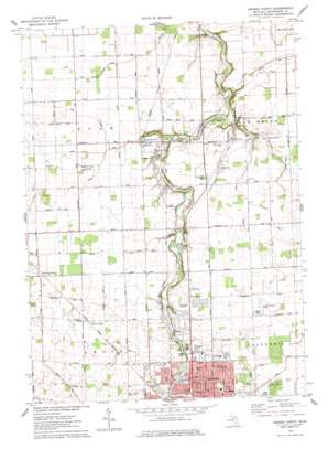 Owosso North USGS topographic map 43084a2