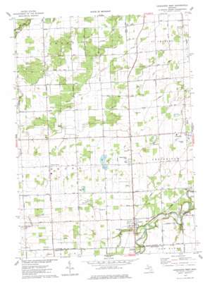 Chesaning West topo map