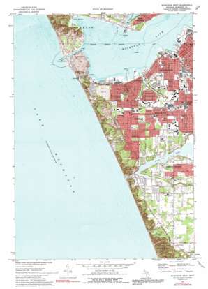 Muskegon West topo map
