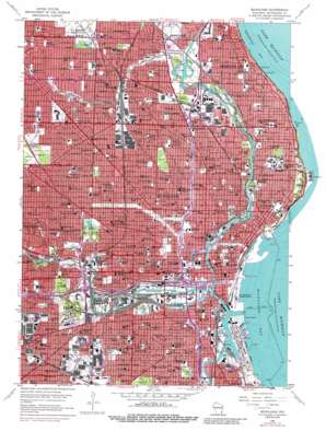 Milwaukee topo map