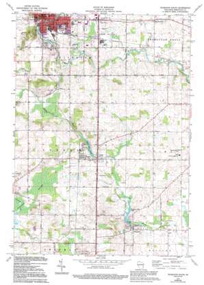 Plymouth South topo map