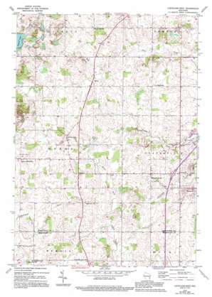 Cleveland West topo map