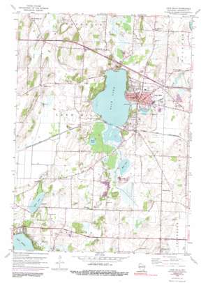 Lake Mills topo map