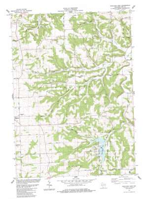 Highland East topo map