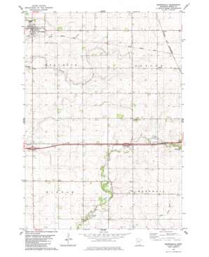 Brownsdale topo map