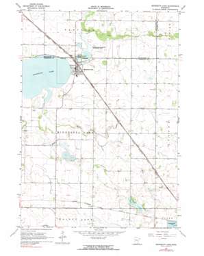 Minnesota Lake topo map
