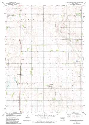 Cedar Grove Colony topo map