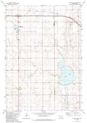 Platte Lake topo map
