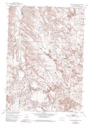 Cedar Butte Nw topo map