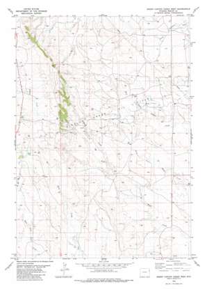 Sheep Canyon Creek West USGS topographic map 43104h6