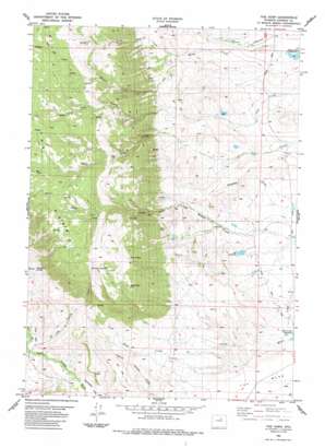 The Horn USGS topographic map 43106h7