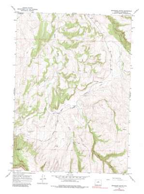 Mahogany Butte topo map