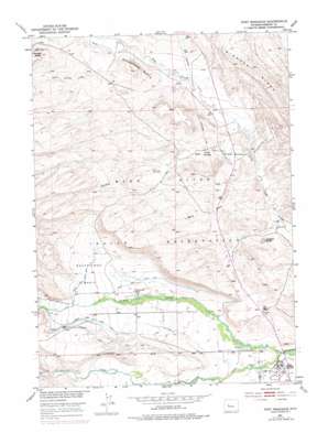 Fort Washakie USGS topographic map 43108a8