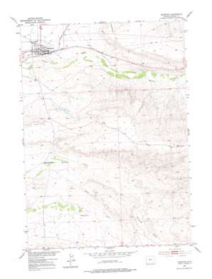 Shoshoni USGS topographic map 43108b1
