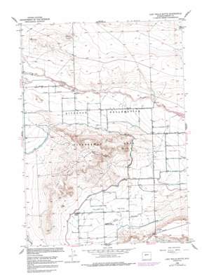 Lost Wells Butte topo map