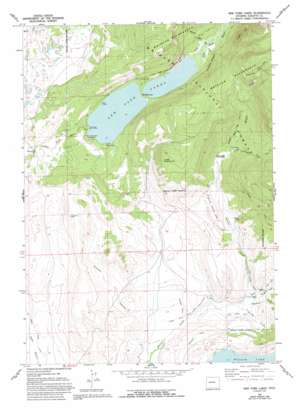 New Fork Lakes topo map