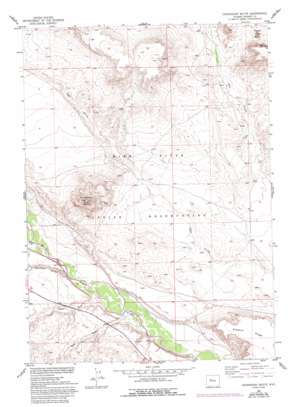 Crowheart Butte topo map