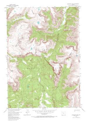 Shoshone Pass USGS topographic map 43109g7