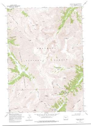 Francs Peak topo map