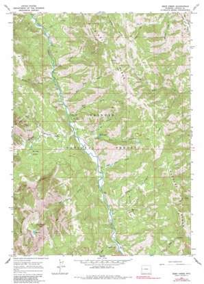 Deer Creek USGS topographic map 43110a7