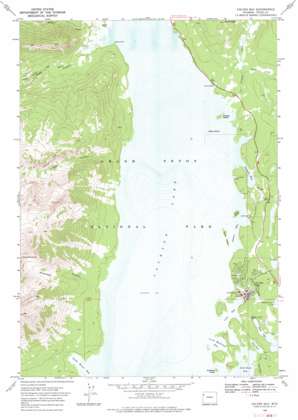 Colter Bay topo map