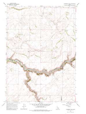 Linderman Dam topo map