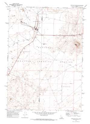 Circular Butte USGS topographic map 43112g6