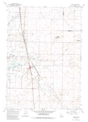 Hamer USGS topographic map 43112h2