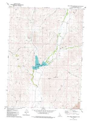 Fish Creek Reservoir topo map