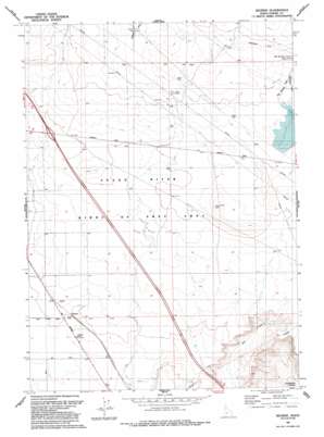Hot Springs Creek Reservoir USGS topographic map 43115a5
