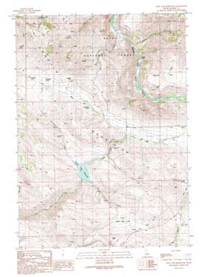 Long Tom Reservoir topo map