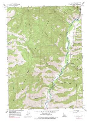 Featherville topo map