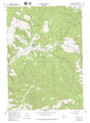 Idaho City topo map