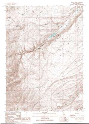 Sinker Canyon topo map